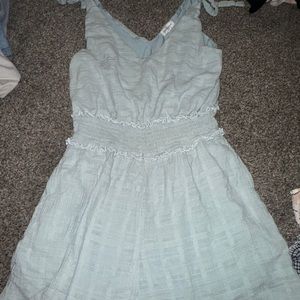 Light blue boutique romper